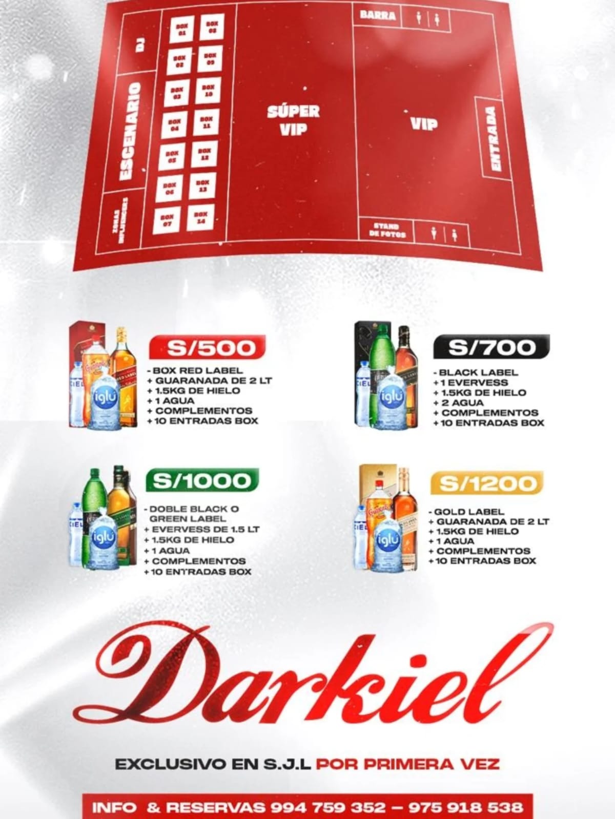 Mapa, boxes y botellas Darkiel